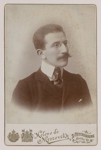 Retrato del pintor Leon Bakst (1866-1924) de Russian Photographer