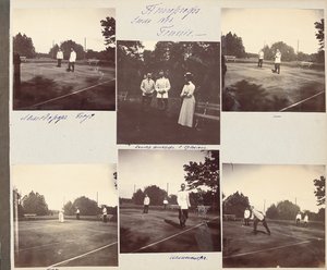 La Familia Imperial Rusa, página de un álbum de fotografías, c.1897-99