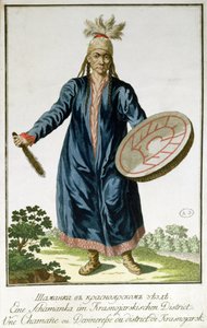 Un Chamán de Krasnoiarsk, siglo XVIII de Russian School