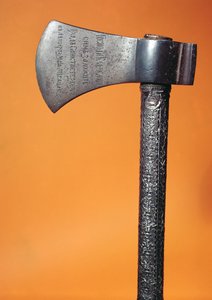 Hacha con la que Pedro el Grande (1672-1725) colocó la primera piedra durante la fundación de San Petersburgo el 16 de mayo de 1703