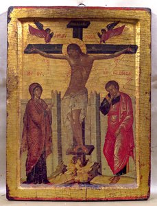 Cristo en la cruz de Russian School