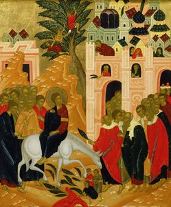 Entrada de Cristo en Jerusalén, icono