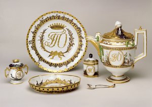 Servicio de té Orlov de la Fábrica Imperial de Porcelana, San Petersburgo