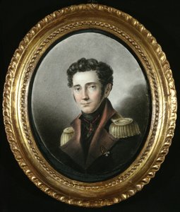 Retrato de un oficial ruso, 1818 de Russian School
