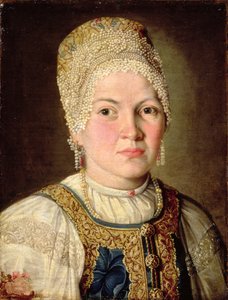 Retrato de una mujer con traje ruso, 1769