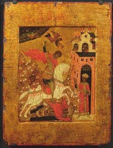 San Jorge y el Dragón, icono de Russian School