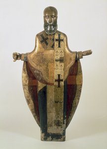 Estatua de San Nicolás de Mozhaisk, rusa, finales del siglo XVI