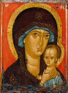 La Virgen Petrovskaya, siglo XIV de Russian icon.