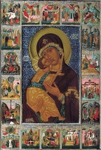La Virgen de Vladímir, siglo XVI de Russian icon.