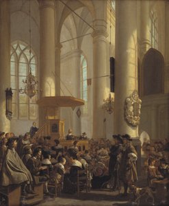 Interior de una iglesia holandesa
