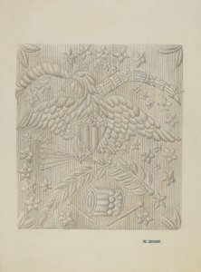 Colcha de apliqué (detalle) de Ruth Buker