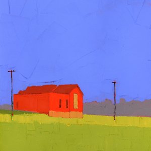 Blue Hour, 2025 (acrílico sobre panel de madera)