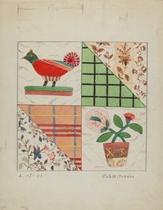 Colcha de aplicación, c. 1936