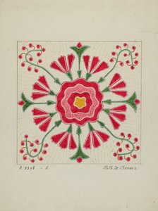 Colcha de apliqué, c. 1940 de Ruth M Barnes