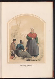 Traje tradicional de Oldenzaal en Overijssel, 1857 Provincia de Overijssel. Oldenzaal / XXXIII (título sobre objeto)