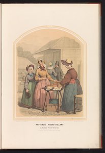 Trajes tradicionales de Beemster, Purmer y Wormer en Holanda Septentrional, 1857 Provincia de Holanda del Norte. de Beemster Purmer Wormer etc. / XXII (título sobre el objeto)