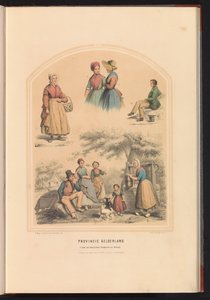 Traje tradicional de la provincia de Gelderland, 1857 Provincia de Gelderland / 