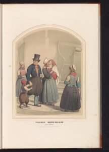 Traje tradicional de la isla de Marken en Holanda Septentrional, 1857 Provincia de Holanda del Norte. Isla de Marken / XXIX (título sobre objeto)
