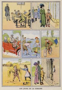 Los días de la semana (chromolitho) de S.T. (after) Dadd