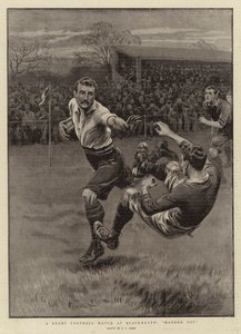 Un partido de rugby en Blackheath, Handed Off
