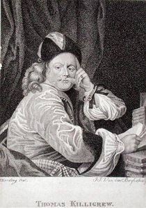 Thomas Killigrew (1612-83), grabado por J.J. Van den Bergh