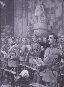 Voluntarios Imperiales de la Ciudad en San Pablo (ilustración de After Pretoria: The Guerilla War, 1902)