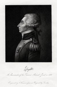 Marqués de Lafayette, líder militar y estadista francés, 1845