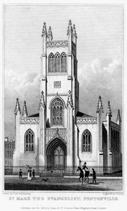 Iglesia de San Marcos el Evangelista, Pentonville, Islington, Londres de S. Lacey