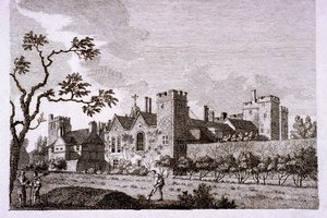 Jardín en el Palacio de Lambeth, Londres, 1786