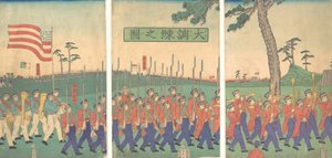 Gran Ejercicio Militar, 1866 Keio 2, 2º mes de Sadahide Utagawa