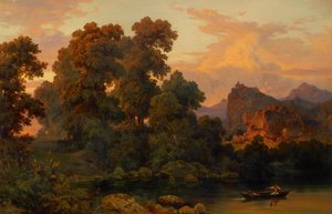 Paisaje italiano de Salomon Corrodi