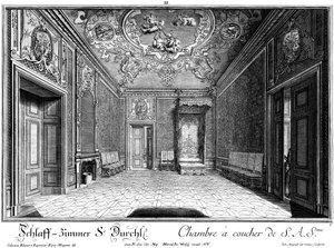 El dormitorio del príncipe Eugenio de Salomon Kleiner