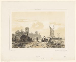 Actividad alrededor del puerto de Salomon Leonardus Verveer