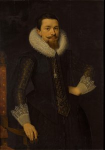 Retrato de Pieter Boudaen Courten (1594-1668) de Salomon Mesdach (attributed to)