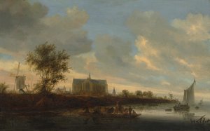 Vista de la Ciudad de Alkmaar de Salomon Ruysdael