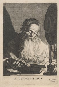 H. Jerónimo leyendo a la luz de las velas de Salomon Savery (attributed to)