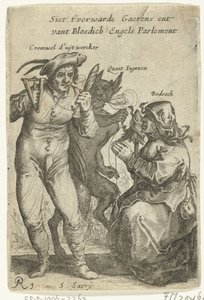 Caricatura sobre Cromwell, c. 1652-1654
Siet t