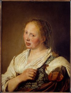 Retrato de un joven campesino flamenco de Salomon de Bray