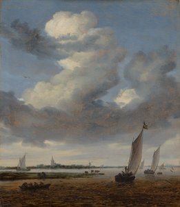 Vista de Beverwijk desde el Wijkermeer de Salomon van Ruysdael