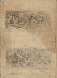 (Serie Figuritas) Dioses del río de Salvator Rosa