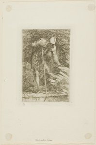 Un Guerrero en Armadura Completa en una Gruta de Salvator Rosa