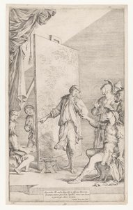 Alejandro Magno en el estudio de Apeles de Salvator Rosa