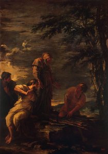 Demócrito y Protágoras, 1663-1664 de Salvator Rosa
