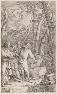 Diógenes desechando su cuenco de Salvator Rosa