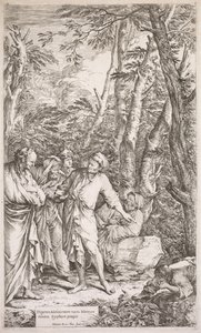 Diogenes and His Cup de Salvator Rosa