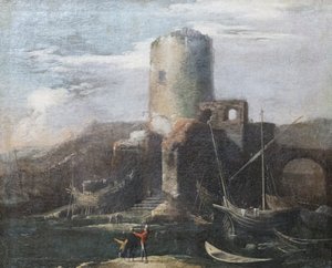 Paisaje con ruinas de Salvator Rosa