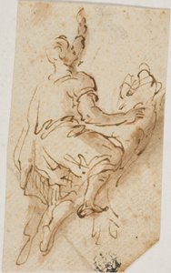 Hombre montando a león de Salvator Rosa