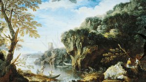 Marina, Escuela de Salvator Rosa de Salvator Rosa