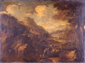 Paisaje montañoso de Salvator Rosa
