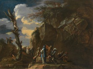 Crucifixión de Polícrates de Salvator Rosa